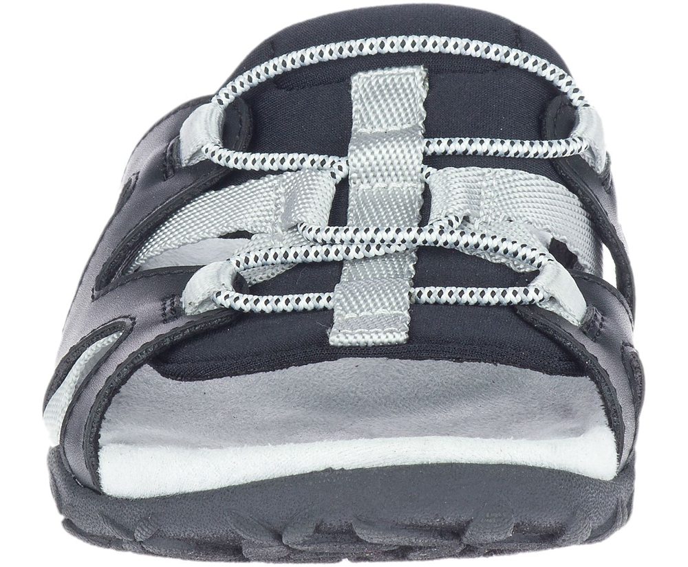 Sandálias Senhora - Merrell Terran Cage Slide - Branco/Pretas - ONP517849